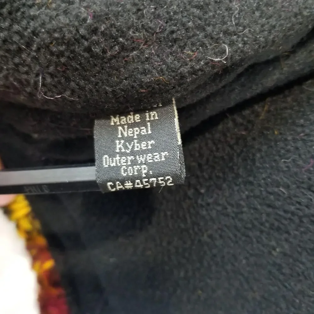 Kyber Outerwear Jacket Womens Large Multicolor Wool Fleece Lined Hooded Full Zip - Picture 6 of 12